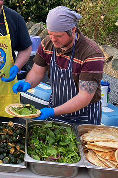 Callum, vegan chef