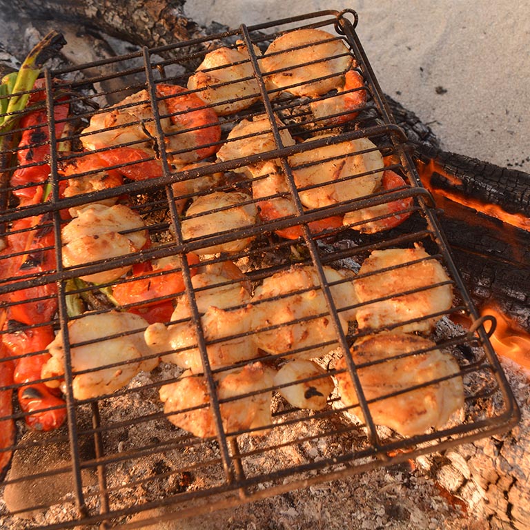 Seared Garlic Scallops