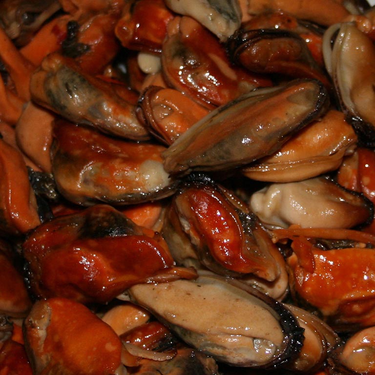 Hot Smoked Mussels